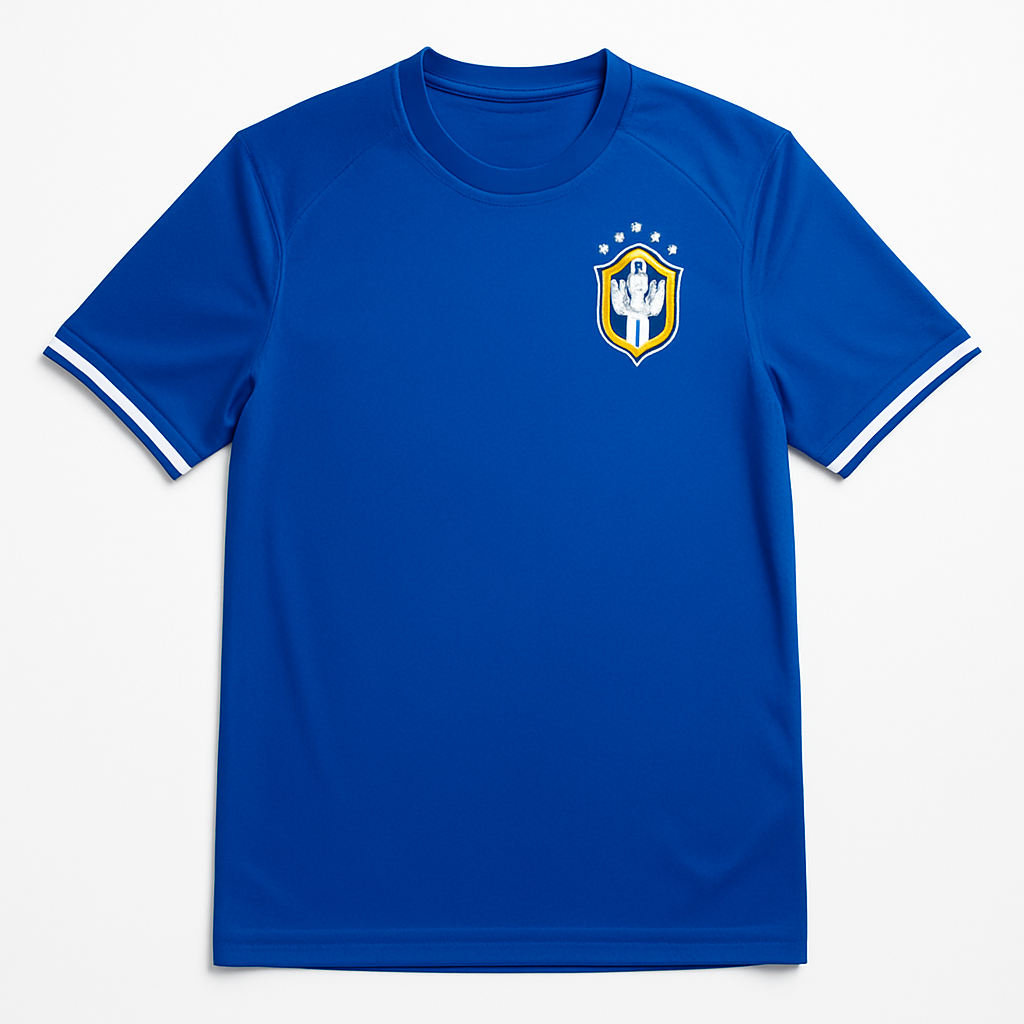 Camisa Brasil Azul - Detalhe